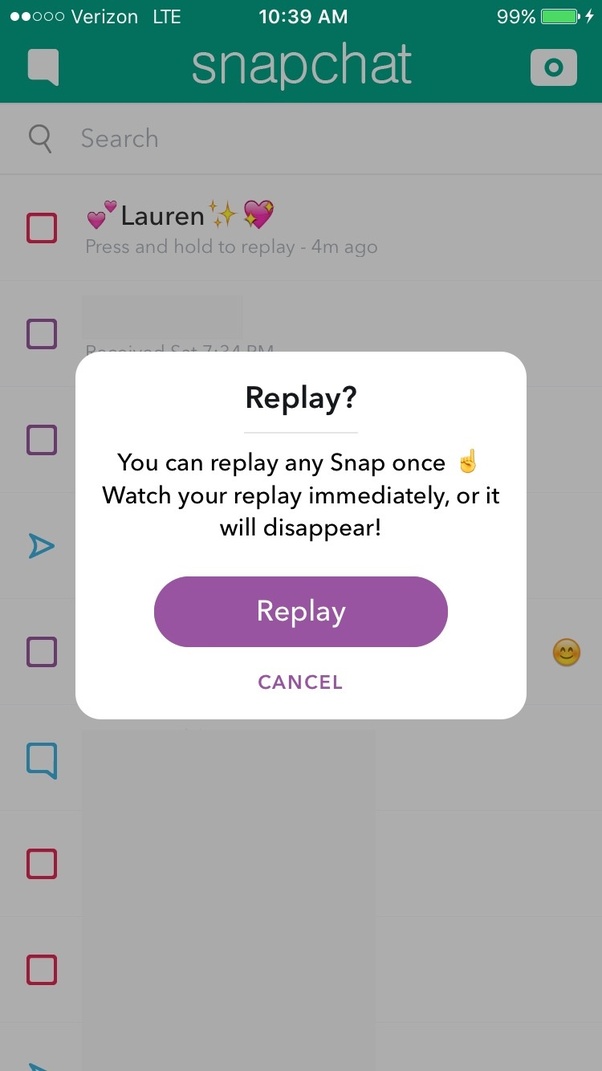Can you replay a Snap after it disappears? Quora
