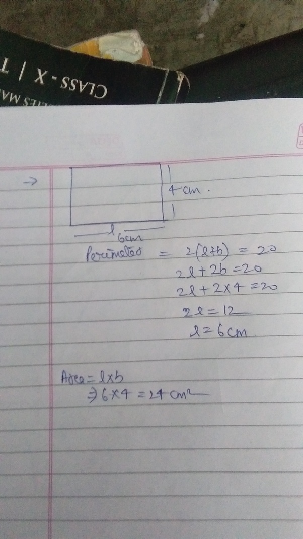 If a rectangle’s length is greater than its breadth, which is 4 cm, and