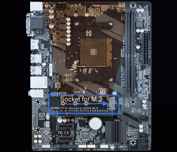 How to connect an M.2 SATA SSD to a Gigabyte A320MS2H motherboard Quora
