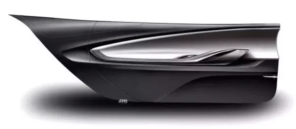 What is the space between the outside door panel and inside door trim