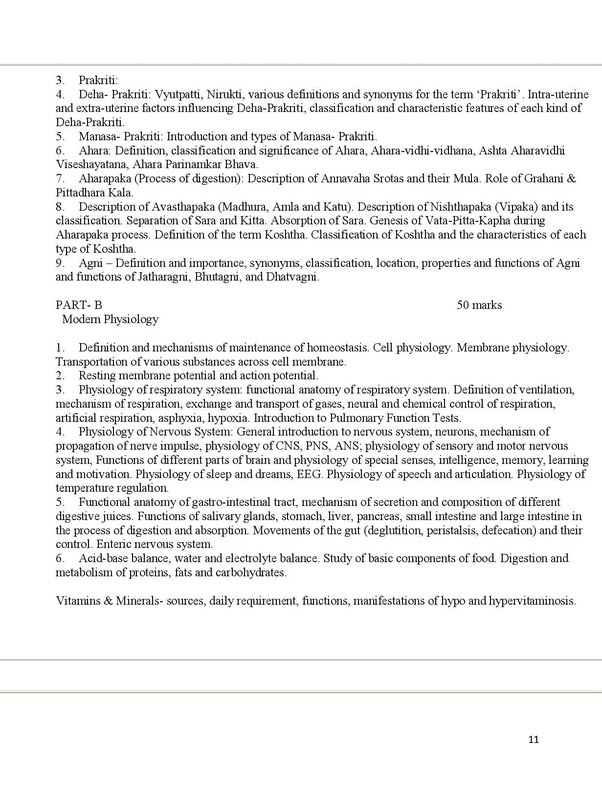 What is the syllabus of BAMS 1st year? Quora