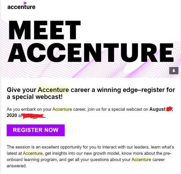 Red Carpet Onboarding Accenture