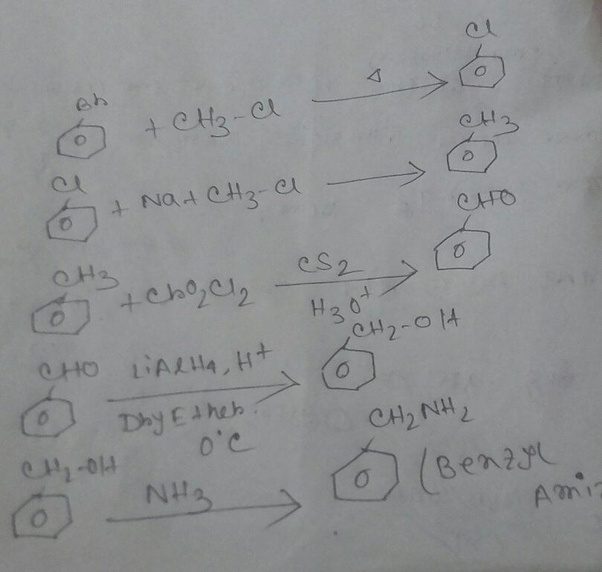How to convert brommbenzene to benzyl amine Quora