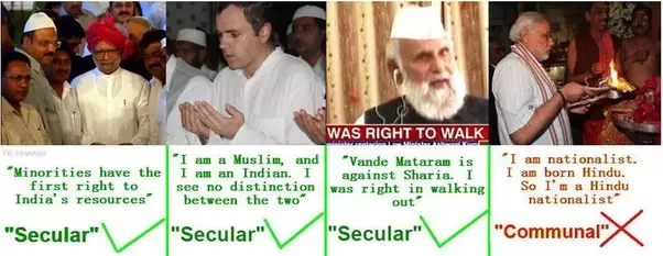 Does Narendra Modi respect Indian constitution's ideology of Secularism