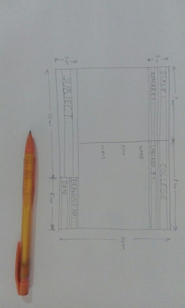 How to make an engineering drawing sheet Quora