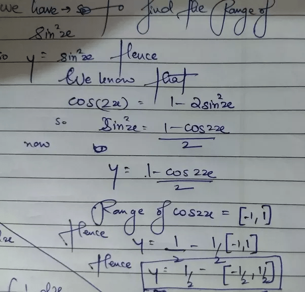 What is the range of sine squared x? Quora
