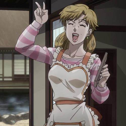 How come Jotaro’s mother reacted when being cursed by saying, “okay I