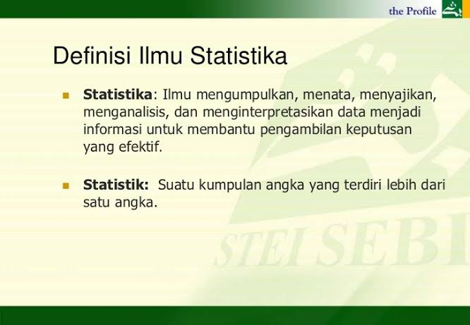 Apa itu ilmu statistika? - Quora