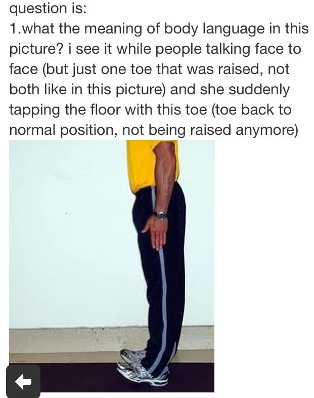 Apa arti dari bahasa tubuh ini? - Quora