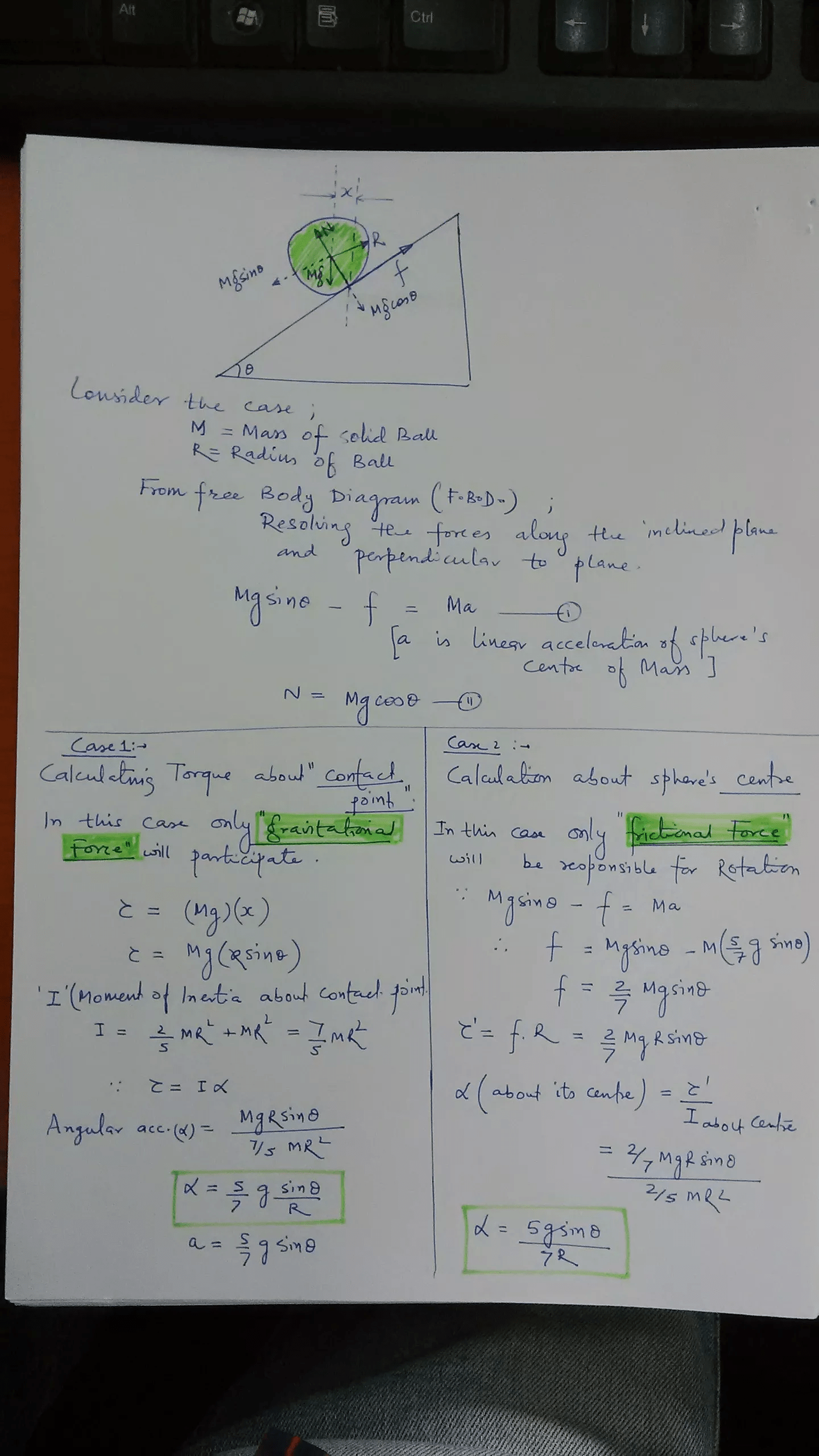 Mengapa gesekan satu-satunya gaya yang memberikan torsi untuk percepatan  sudut? - Quora
