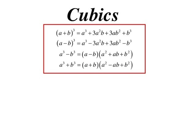 What is the formula for [math]a^3b^3[/math]? Quora