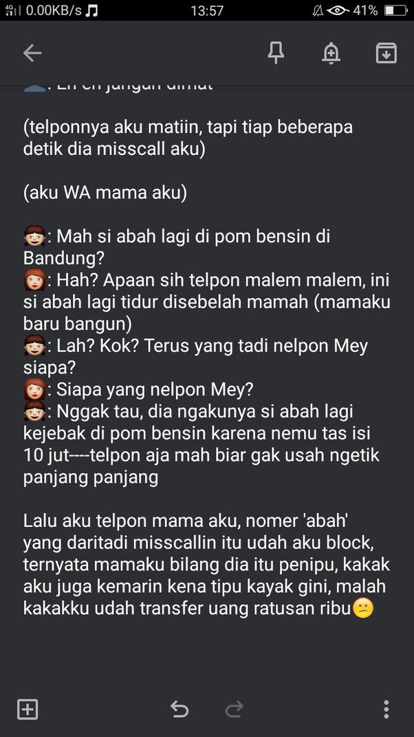 Adakah modus penipuan baru yang kamu ketahui yang ingin kamu bagikan? -  Quora