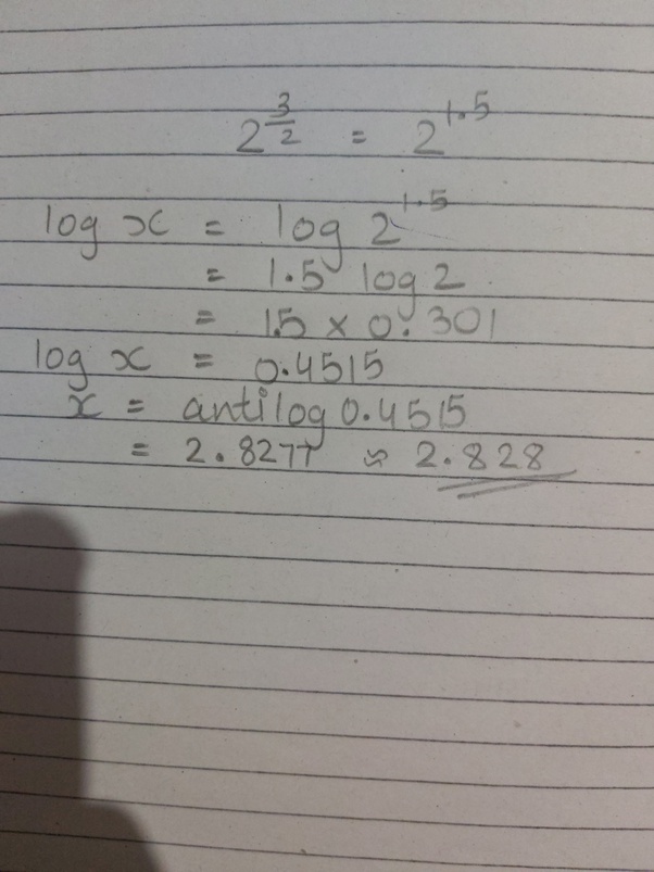 How to calculate 2^(3/2) Quora