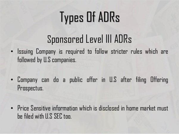 Investing What is ADRs trading? Quora
