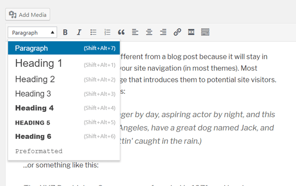 How to add an H1 & H2 tag on a WordPress home page Quora