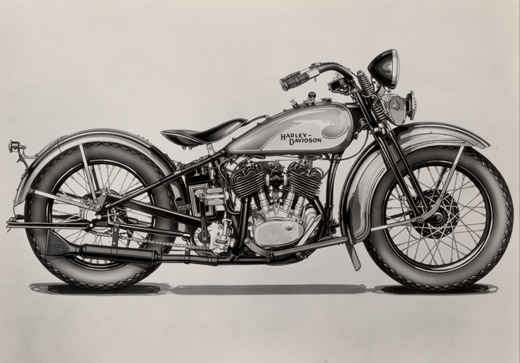 What are 2000s Harley Davidson models that look similar to 1930s
