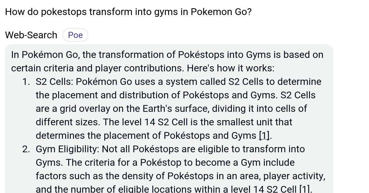 How do pokestops transform into gyms in Pokemon Go? Poe