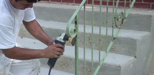 Does a painted outdoor metal staircase still have to rust from day one