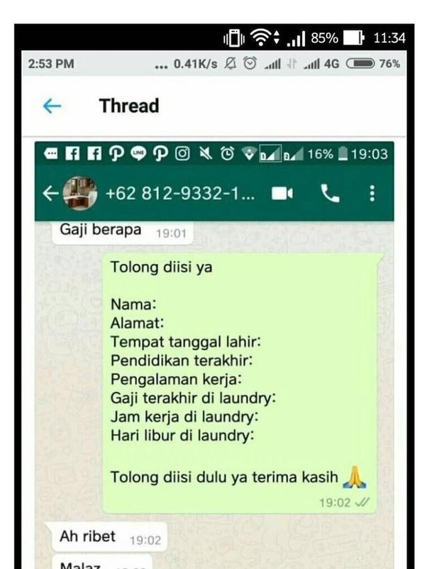 Apa sikap yang harus dihindari seseorang ketika sedang mencari kerja