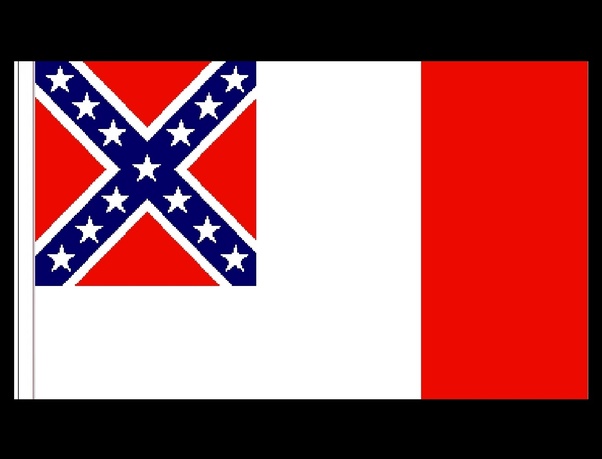 What do the three stripes on the original Confederate flag represent