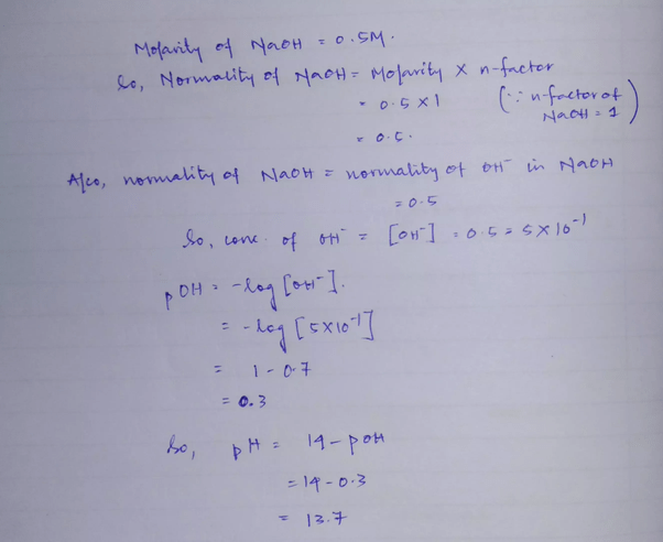 Ph Of Resulting Solution Formula SULRET