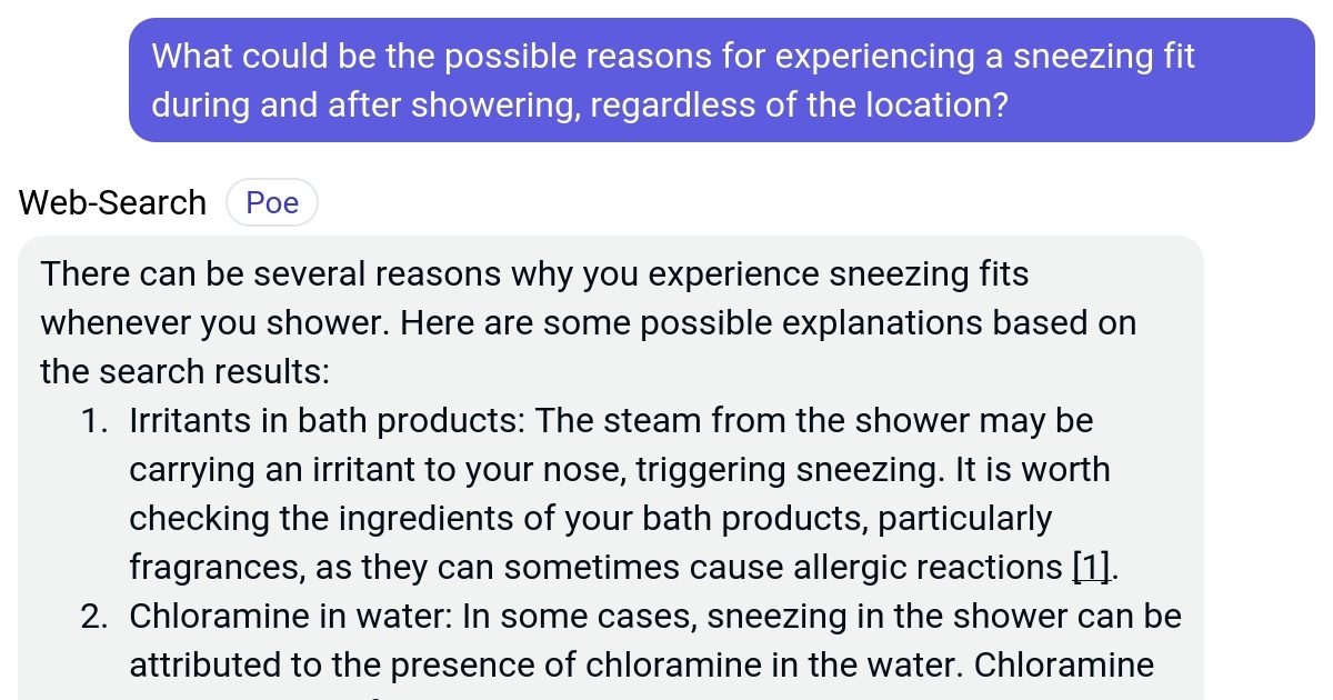 What could be the possible reasons for experiencing a sneezing fit