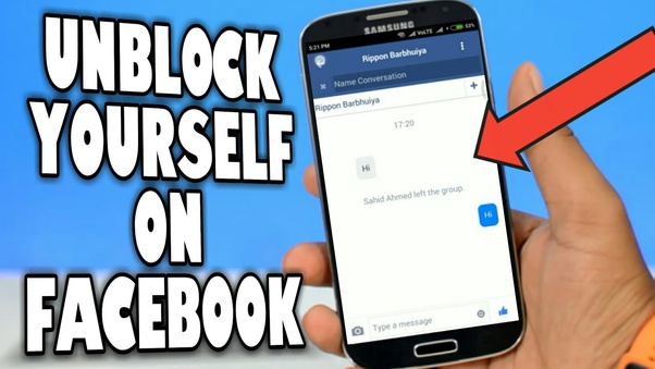 Is there any way to unblock yourself on Facebook if someone blocked you