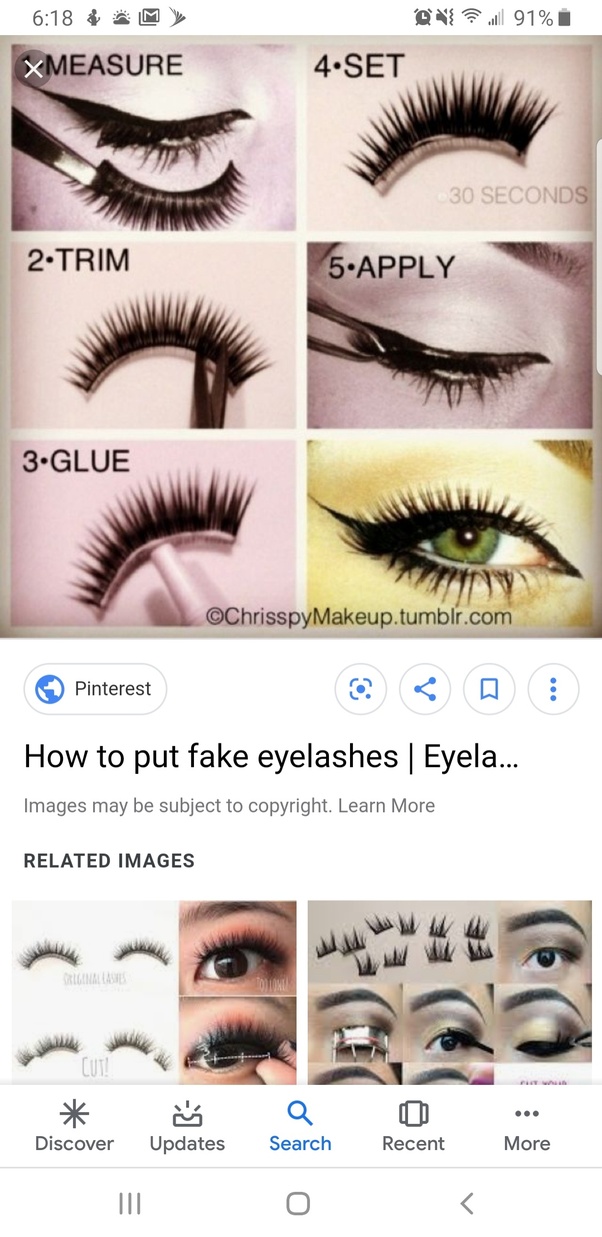 My strip lashes peel away at the corners of my eyelid. Does this mean I