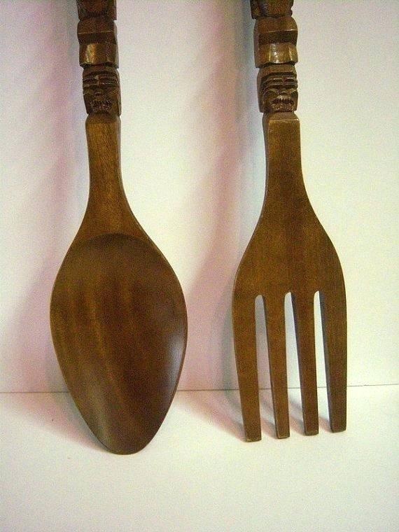 Big Fork And Spoon Wall Decor Meaning Shelly Lighting