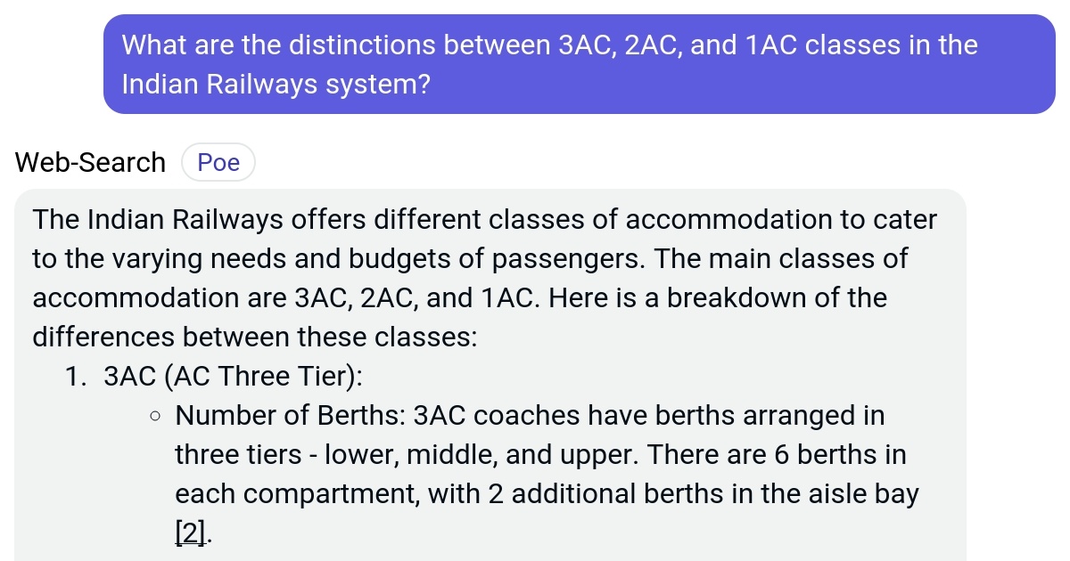 What are the distinctions between 3AC, 2AC, and 1AC classes in the