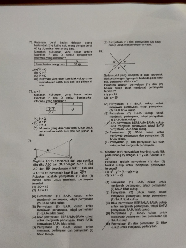 Contoh Soal Tes Masuk Man 2020 Dan Jawabannya Pdf Web