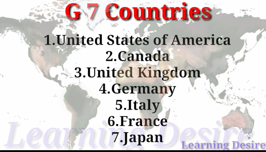 Apa itu G7? - Quora