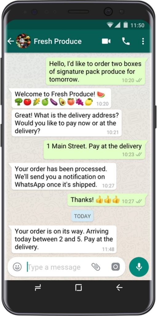 What is the best way to get access to a WhatsApp business