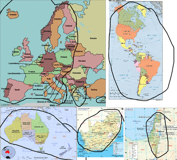 South West Countries In World Map Which countries do you consider to be 'the West'? Quora