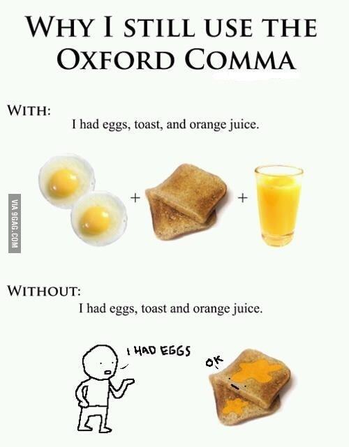 Punctuation What are the best Oxford comma memes? Quora