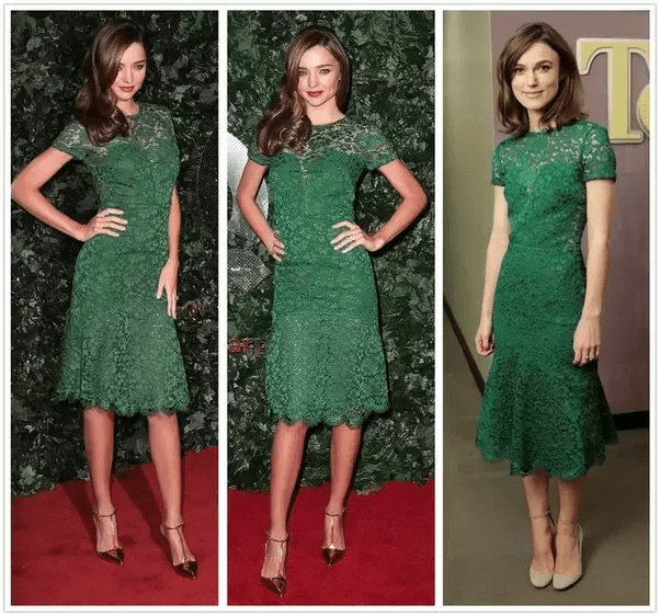 What color shoes and accessories should I wear with a dark green dress