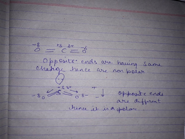 CO2 is nonpolar, whereas SO2 is polar. Why? Quora