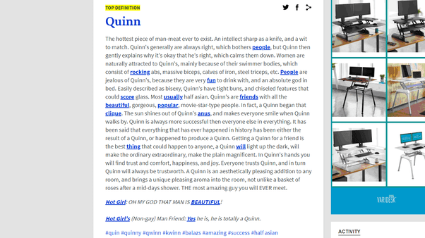 Does your name definition on the urban dictionary match your