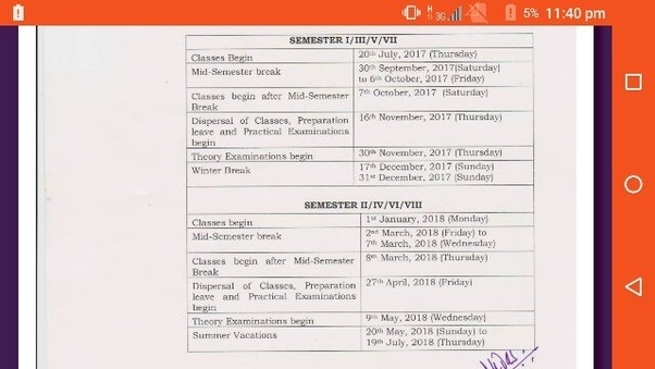 du academic calendar for first year When do the classes for Delhi University start, for the first year