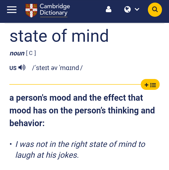 Apa yang dimaksud dengan state of mind? - Quora