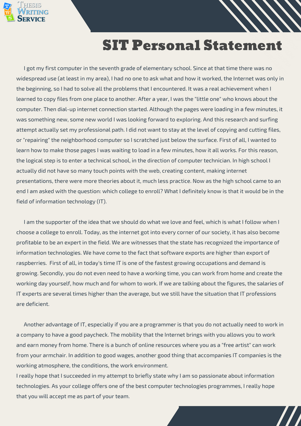 How to write an NUS personal statement w/o having hardly achieved