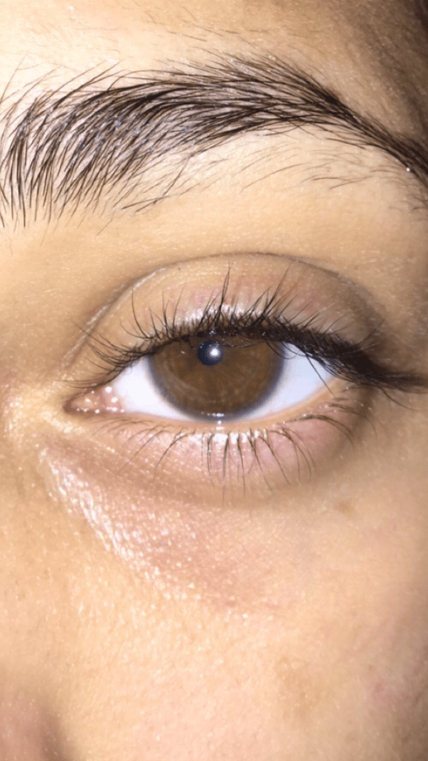 I have brown eyes and I have noticed that I have a blue