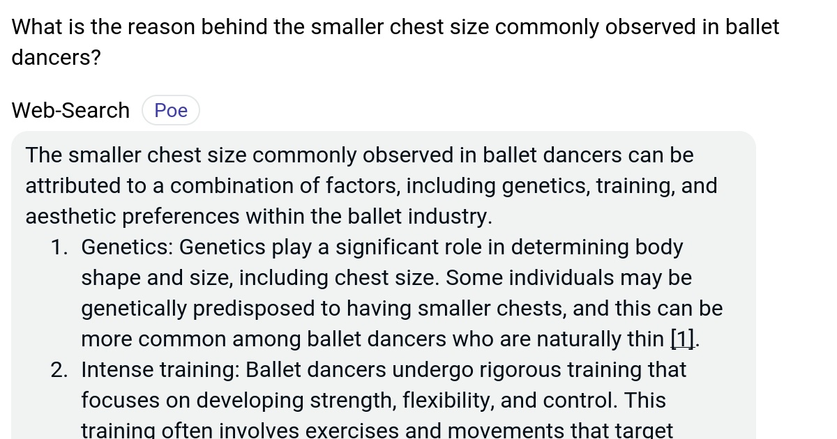 What is the reason behind the smaller chest size commonly observed in
