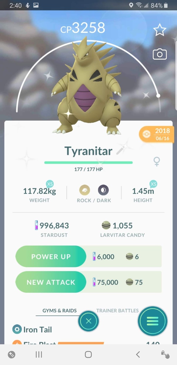 Tyranitar Best Moveset Pokemon Go Best 2020