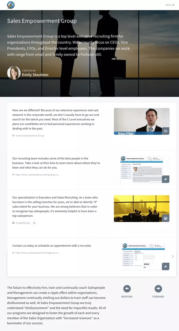 What are good examples of sales onepagers/tearsheets? Quora