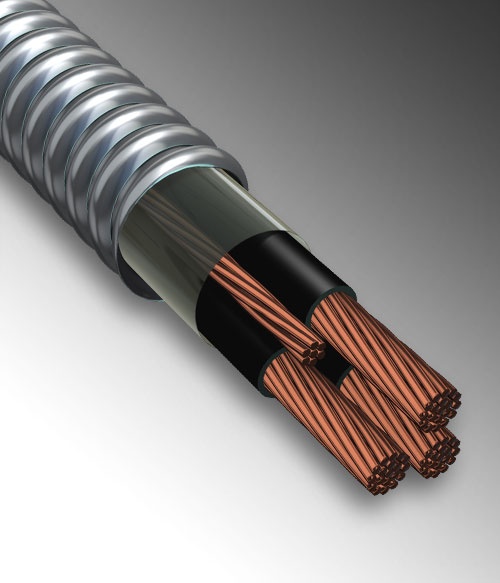 What does this mean in terms of electrical wiring, 12,500 3C 3/0 MC