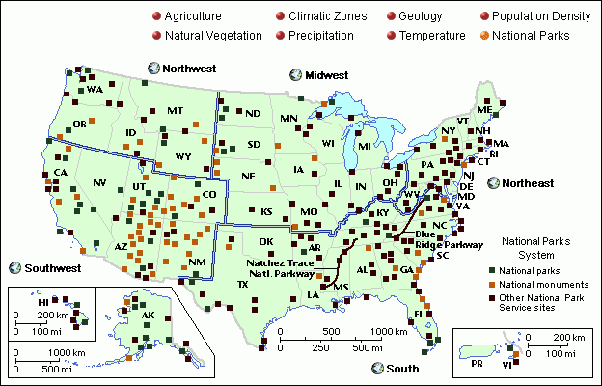 Why are there no national parks in the central states of USA? Quora
