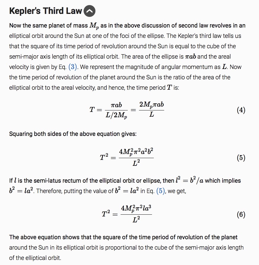 Proof Keplers Third Law payment proof 2020