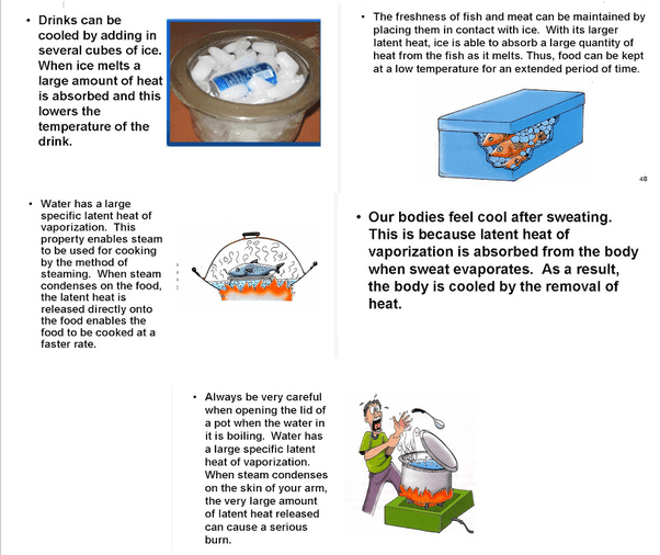 What are the applications of latent heat? Quora