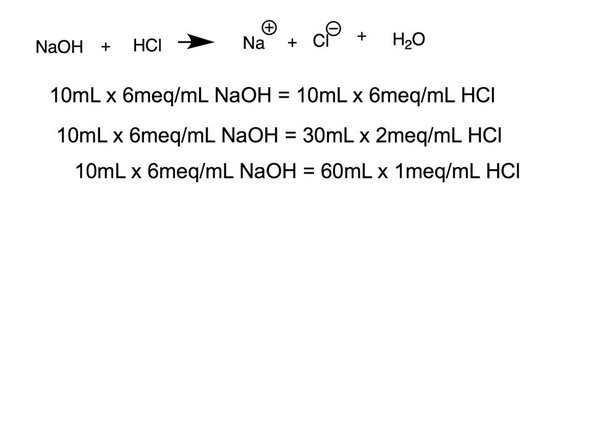 How much HCl is needed to neutralise NaOH? Quora
